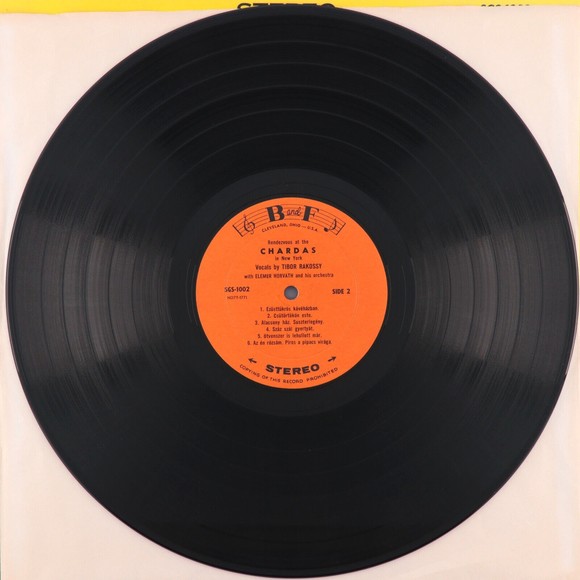 Tibor Rakossy - Rendezvous At The Chardas -Gypsy Orchestra- 12" Vinyl LP SG-1002 - Picture 7 of 8